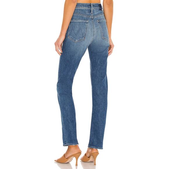 Mother Superior High Waisted Rider Skimp Jeans Cowboys Don’t Cry Wash Size 32 - Picture 3 of 16